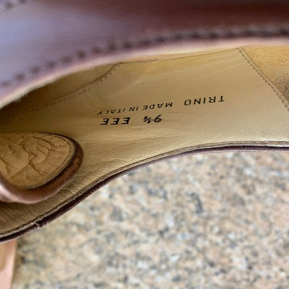 Vintage Bally Brown Leather Basket Weave Loafers main image 8